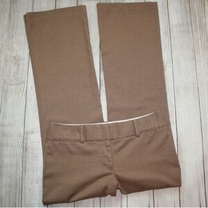 Ann Taylor Loft Marisa Trouser Women's 2S Short Light Brown Dress Pants Neutral